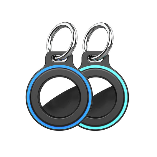 Airtag case with spring buckle, set of 2 - black_0