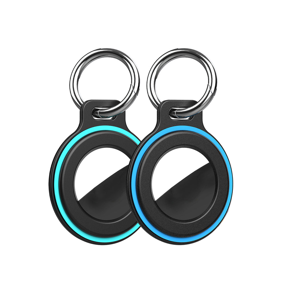 Airtag case with spring buckle, set of 2 - black_1