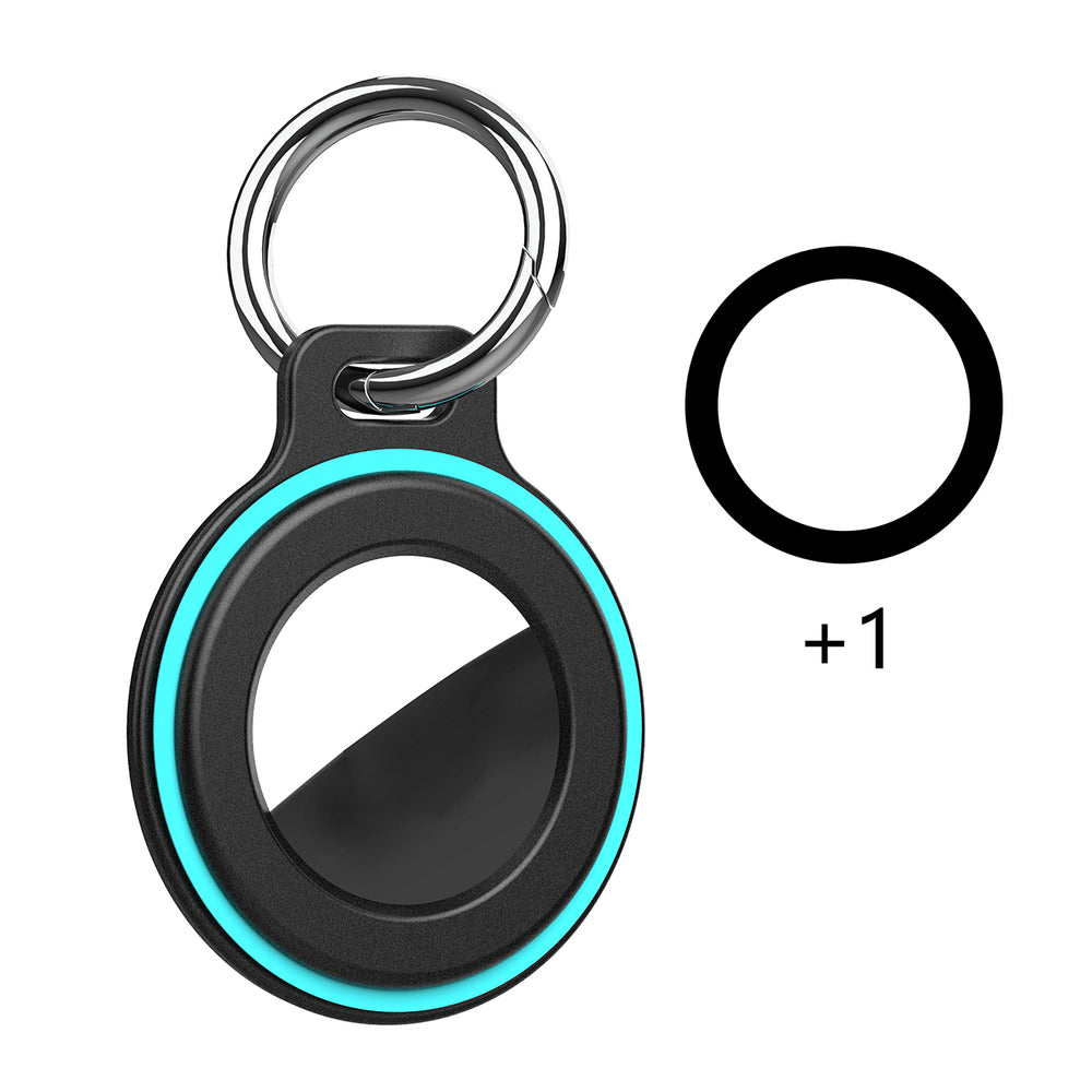 Airtag case with spring buckle, set of 2 - black_3