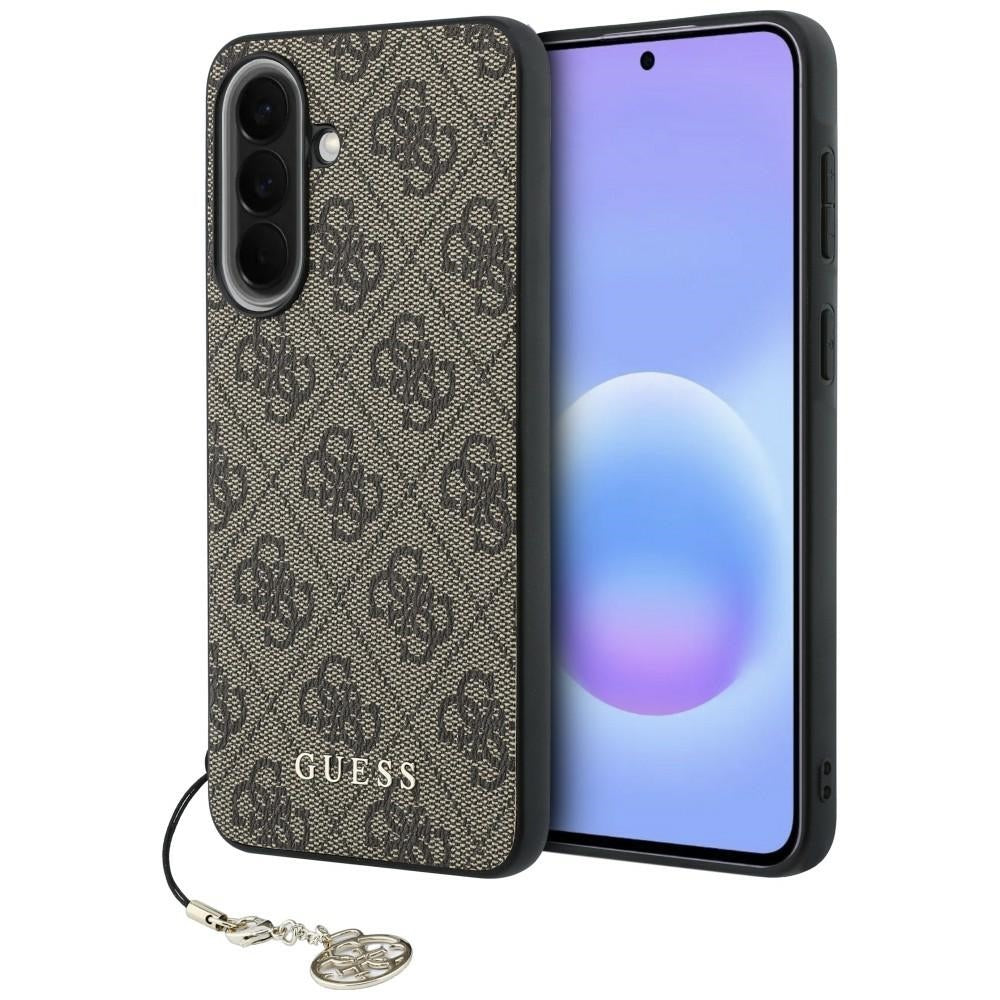 Etui Guess 4G Charm na Samsung Galaxy A57 5G - brązowe_0