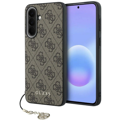 Etui Guess 4G Charm na Samsung Galaxy A57 5G - brązowe_0