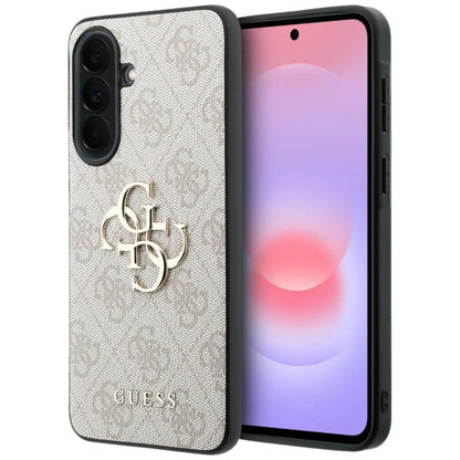 Etui Guess Leather 4G Metal Logo na Samsung Galaxy A37 5G - różowe_0