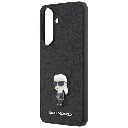 Etui Karl Lagerfeld Fixed Glitter Ikonik Logo Metal Pin na Samsung Galaxy A37 5G - czarne_5