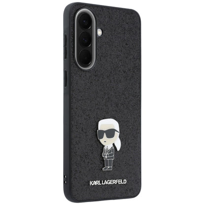 Etui Karl Lagerfeld Fixed Glitter Ikonik Logo Metal Pin na Samsung Galaxy A57 5G - czarne_3