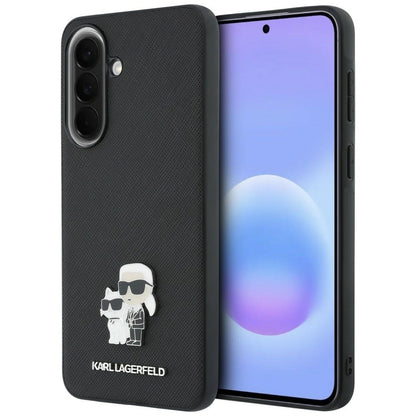 Etui Karl Lagerfeld Saffiano w/ K&C Metal Logo na Samsung Galaxy A57 5G - czarne_0