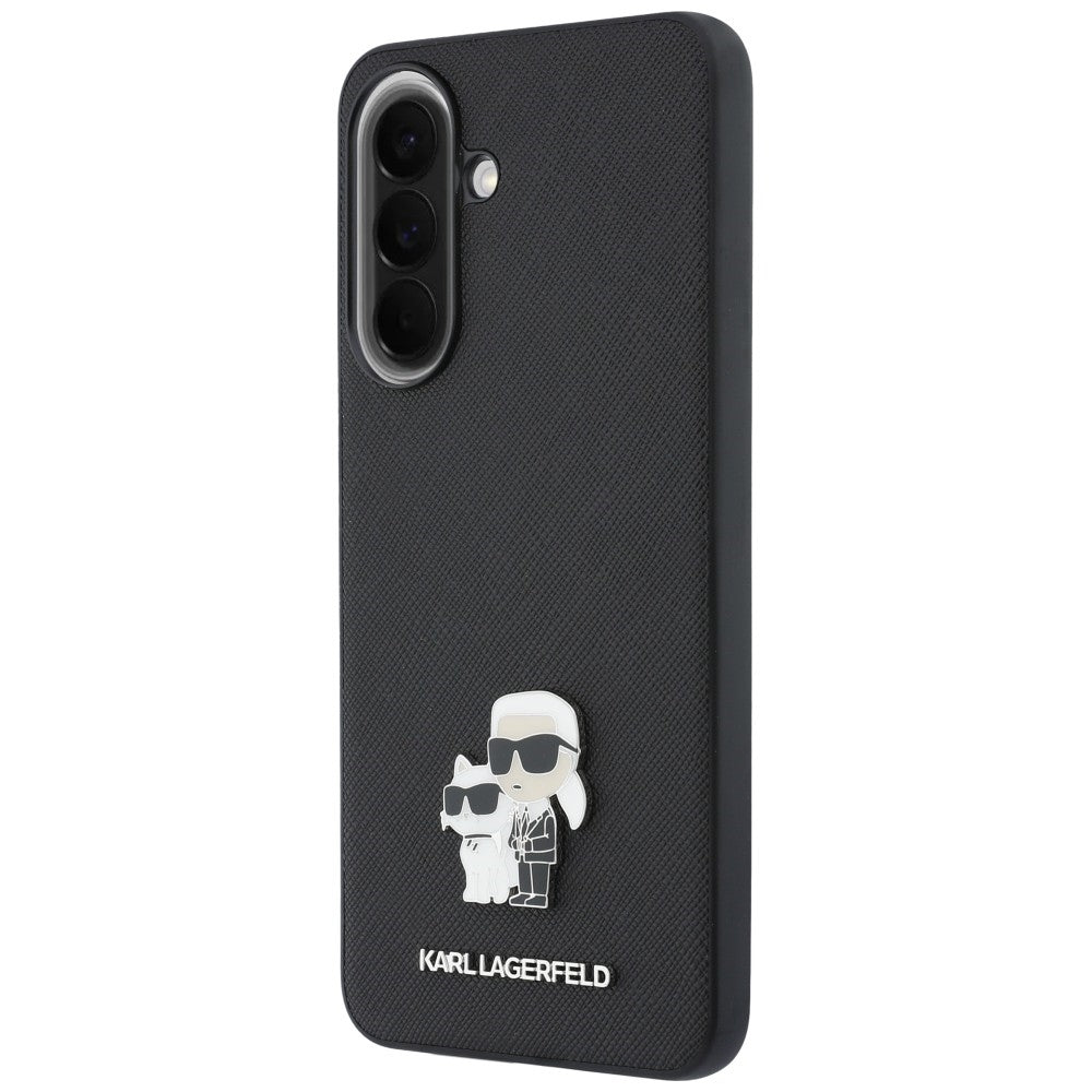 Etui Karl Lagerfeld Saffiano w/ K&C Metal Logo na Samsung Galaxy A57 5G - czarne_1