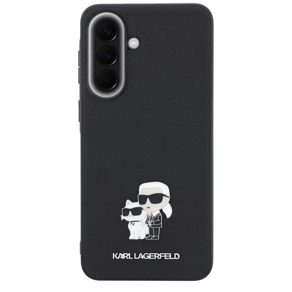 Etui Karl Lagerfeld Saffiano w/ K&C Metal Logo na Samsung Galaxy A57 5G - czarne_2