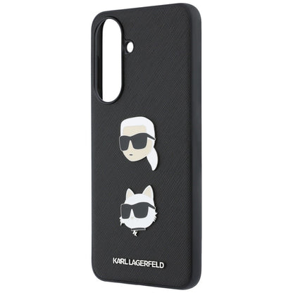 Etui Karl Lagerfeld w/ Karl&Choupette Heads Pins&Logo na Samsung Galaxy A37 5G - czarne_5