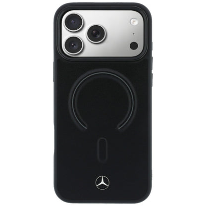 Etui Mercedes Leather 3D MagSafe na iPhone 17 Pro Max - czarne_2