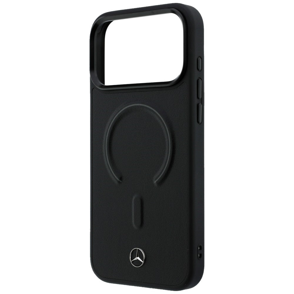 Etui Mercedes Leather 3D MagSafe na iPhone 17 Pro Max - czarne_5