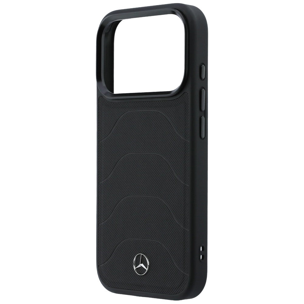 Etui Mercedes Leather Mesh with Bow Line MagSafe na iPhone 17 Pro Max - czarne_5