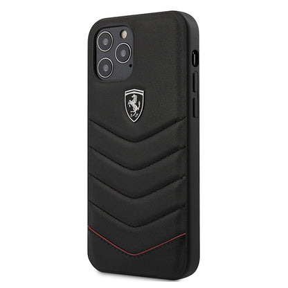 Etui Ferrari Off Track Quilted na iPhone 12 / 12 Pro - czarne_0