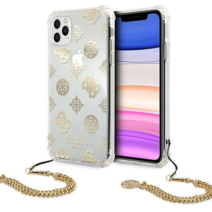 Etui Guess Peony Chain Collection na iPhone 11 Pro - złote_0