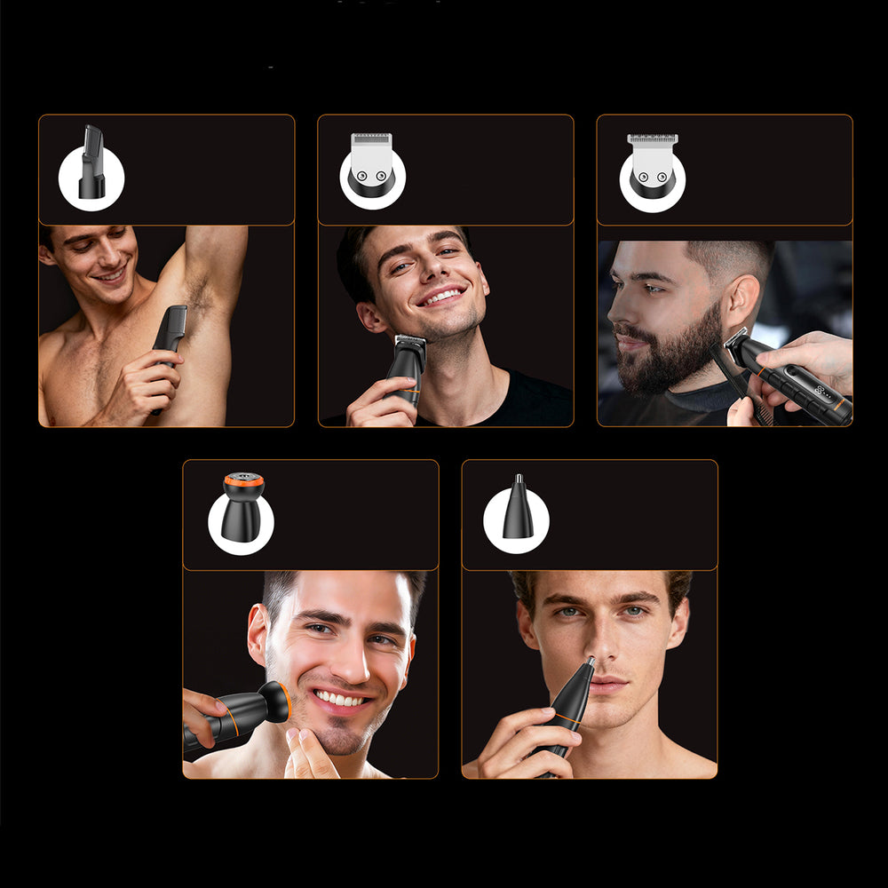 MAXGROOM LK-892 multifunctional trimmer with replaceable tips - black_12