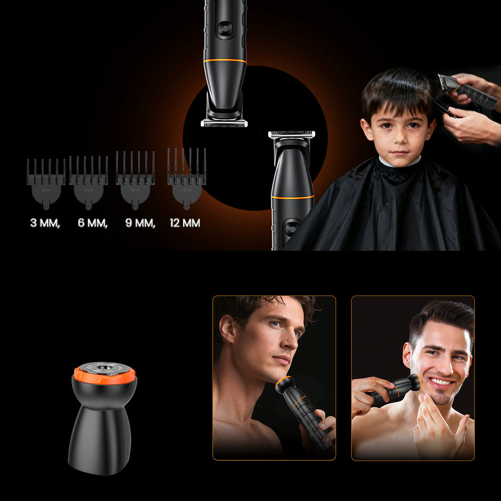 MAXGROOM LK-892 multifunctional trimmer with replaceable tips - black_15