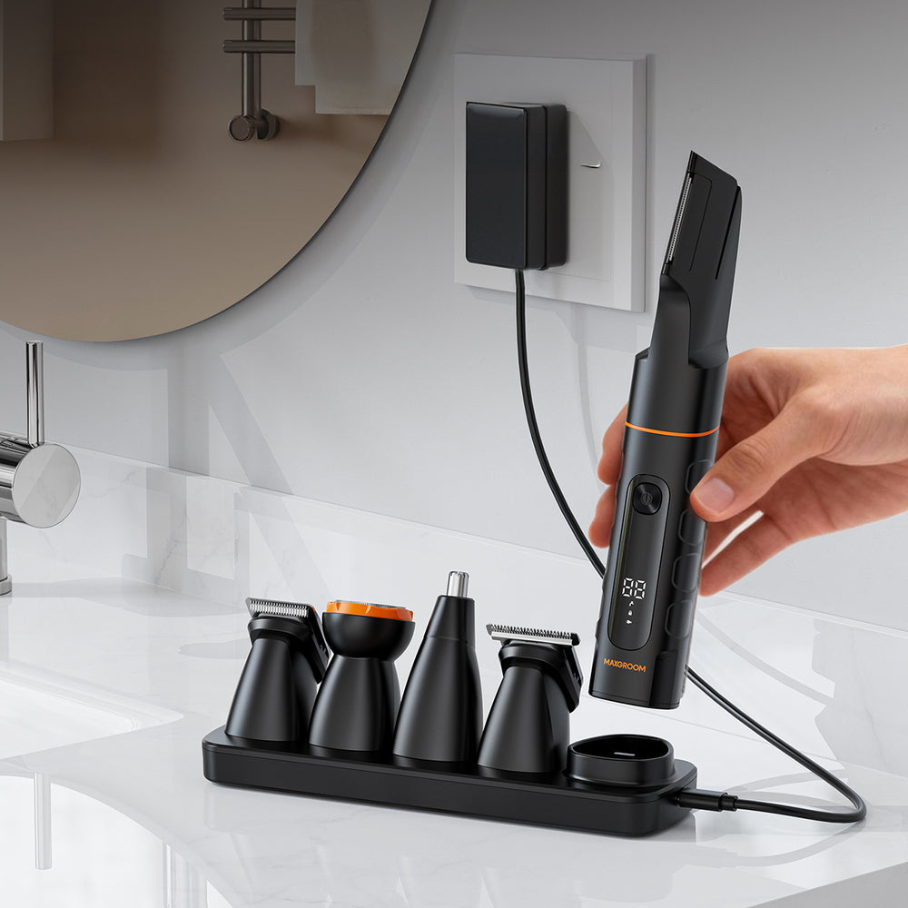 MAXGROOM LK-892 multifunctional trimmer with replaceable tips - black_8
