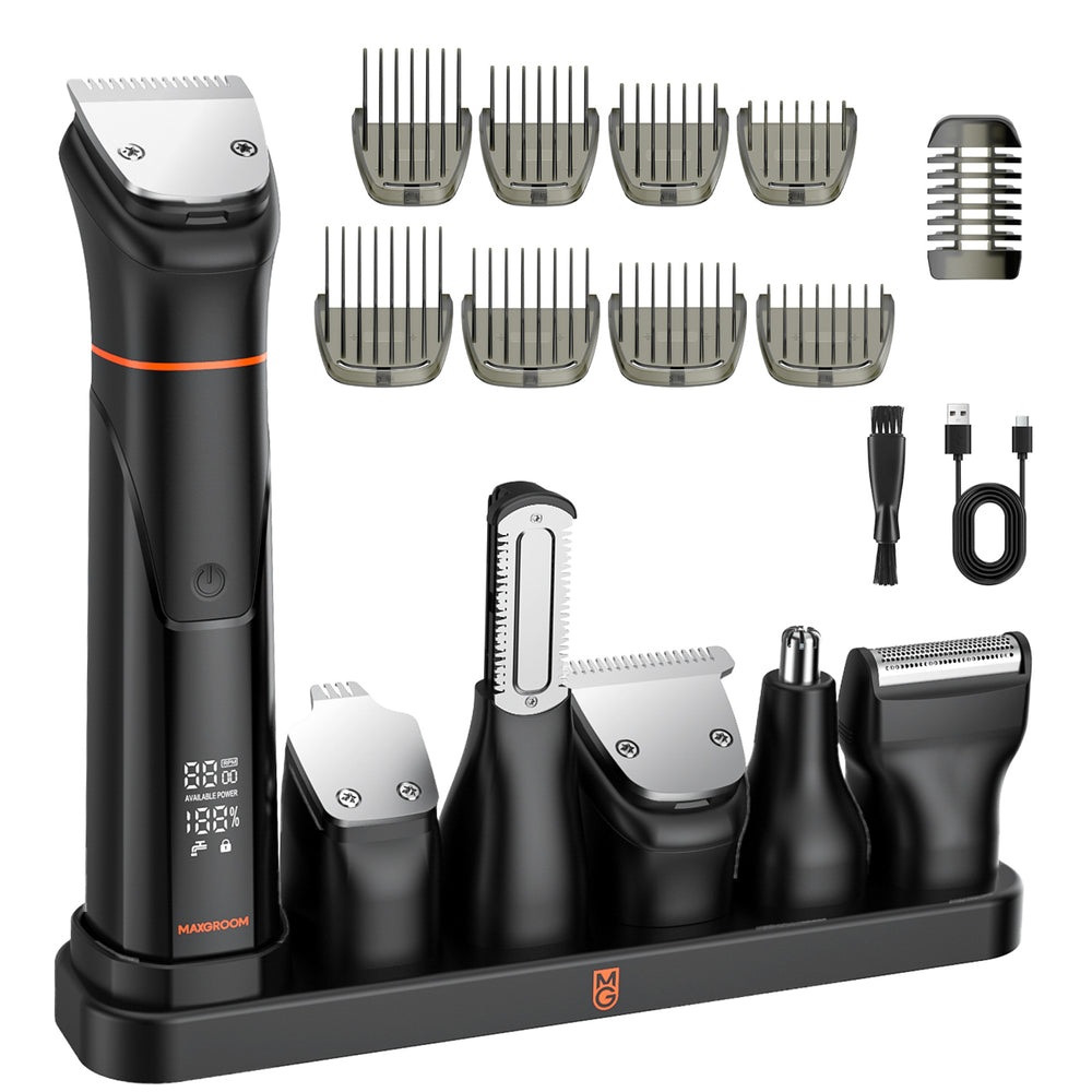 MAXGROOM JK-666 6-in-1 trimmer for beard, hair, body, nose and ears IPX6 - black_1