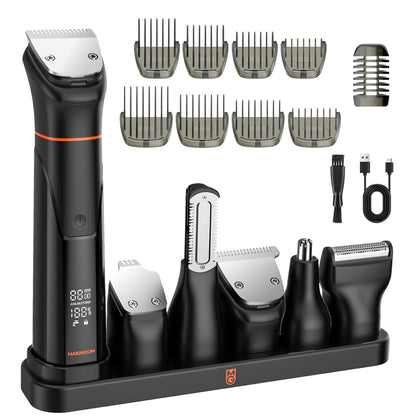 MAXGROOM JK-666 6-in-1 trimmer for beard, hair, body, nose and ears IPX6 - black_1