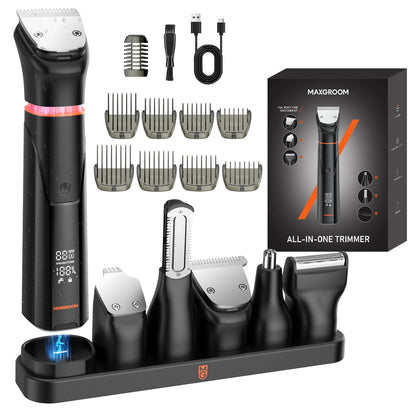MAXGROOM JK-666 6-in-1 trimmer for beard, hair, body, nose and ears IPX6 - black_2
