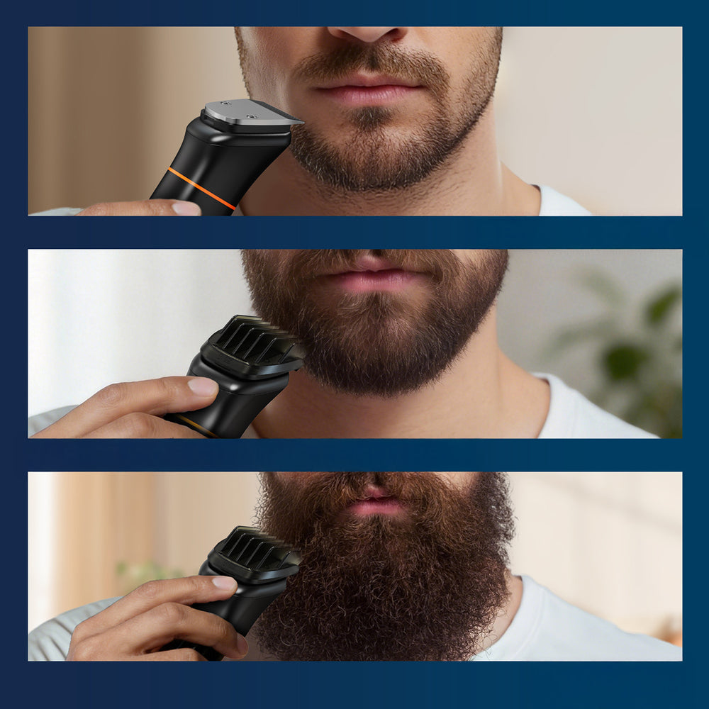 MAXGROOM JK-666 6-in-1 trimmer for beard, hair, body, nose and ears IPX6 - black_5