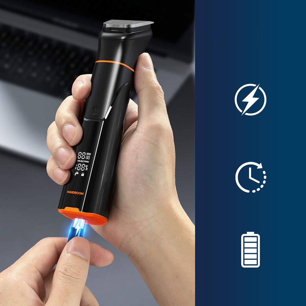 MAXGROOM JK-666 6-in-1 trimmer for beard, hair, body, nose and ears IPX6 - black_6
