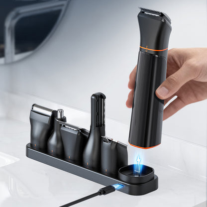 MAXGROOM JK-666 6-in-1 trimmer for beard, hair, body, nose and ears IPX6 - black_8