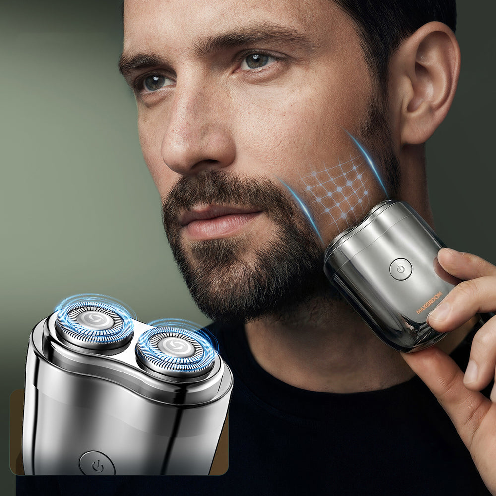 MAXGROOM 208 Rated Electric Shaver - Silver_1