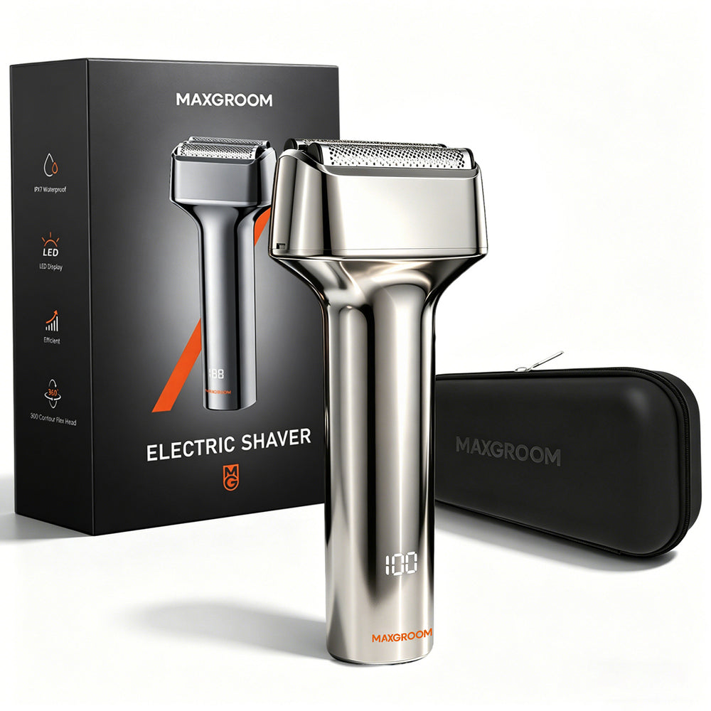 MAXGROOM WF-2037D foil electric shaver IPX7 - silver_1