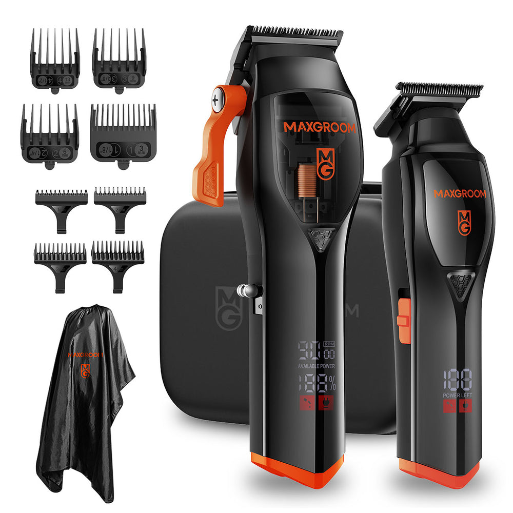 MAXGROOM WF-3908 multifunctional hair clipper with trimmer - black_0