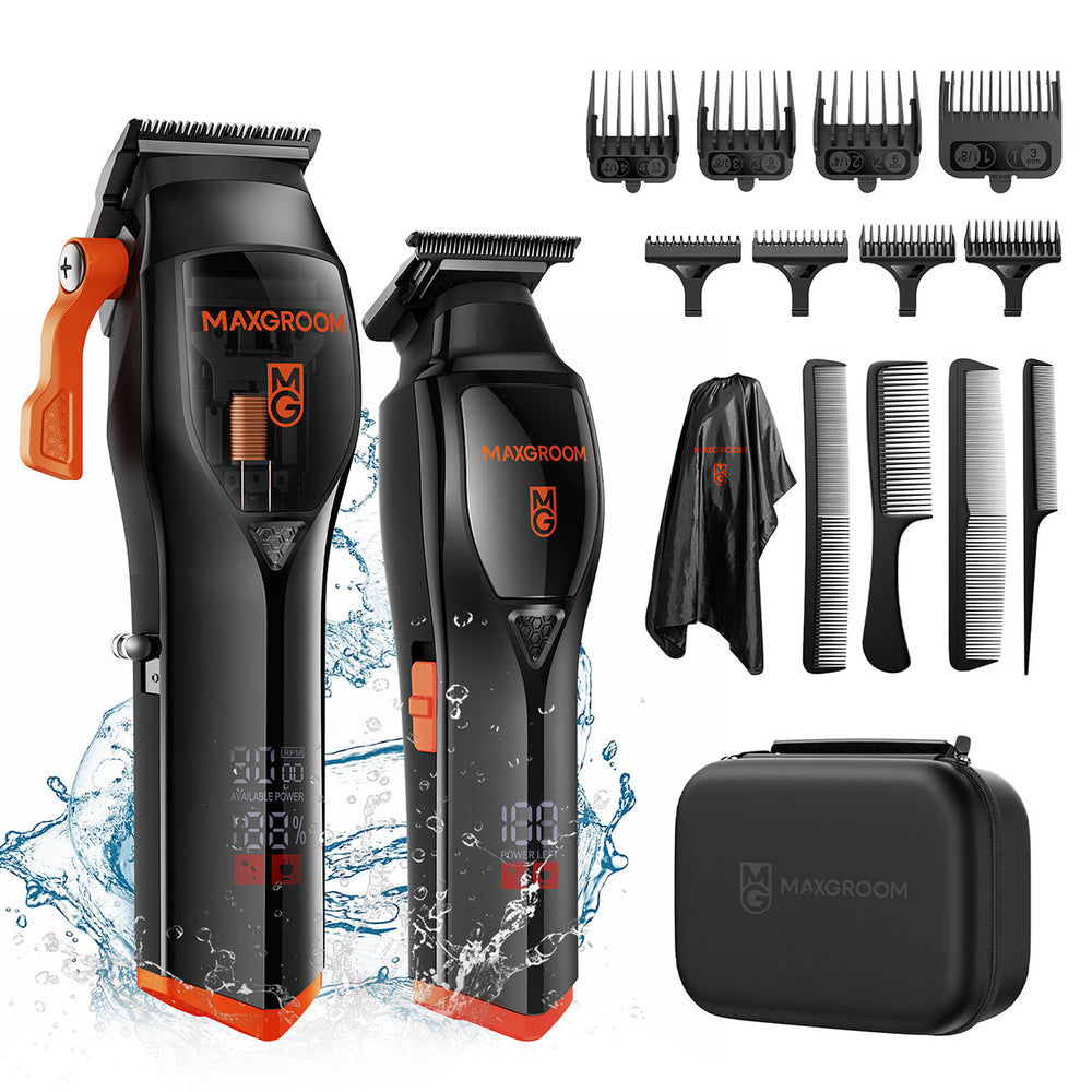 MAXGROOM WF-3908 multifunctional hair clipper with trimmer - black_1
