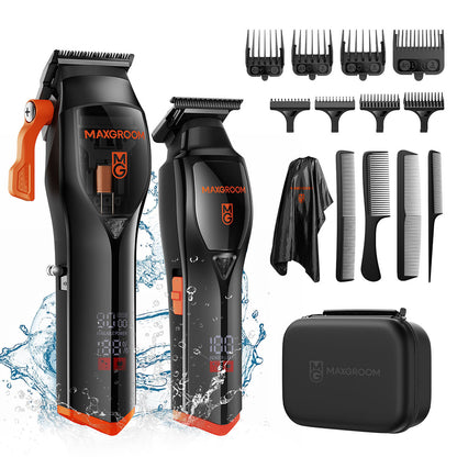 MAXGROOM WF-3908 multifunctional hair clipper with trimmer - black_1