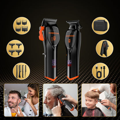 MAXGROOM WF-3908 multifunctional hair clipper with trimmer - black_2