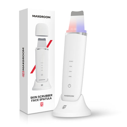 MAXGROOM M-169 ultrasonic cavitation peeling device with LED light therapy - white_1