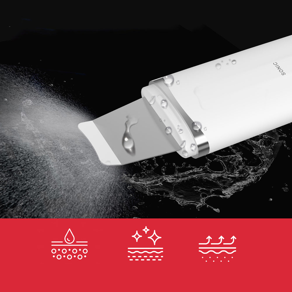 MAXGROOM M-169 ultrasonic cavitation peeling device with LED light therapy - white_6