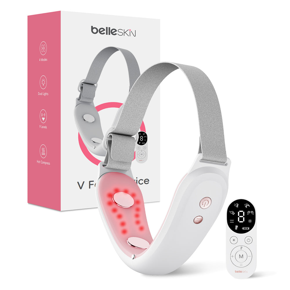 Belleskin by MAXGROOM M-170 EMS LED Face and Chin Massager - White_0