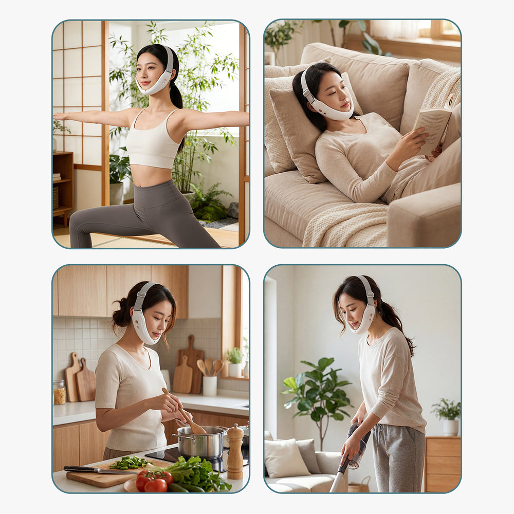Belleskin by MAXGROOM M-170 EMS LED Face and Chin Massager - White_3