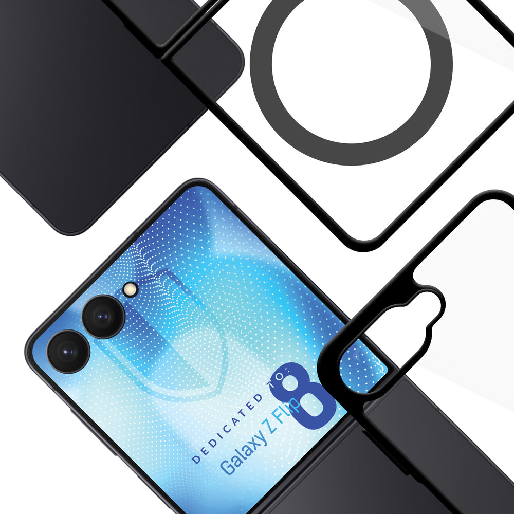 3mk Satin Armor Case+ Flip for Samsung Galaxy Z Flip 8 - transparent_10