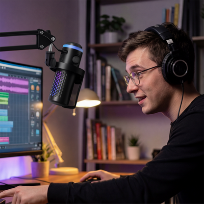 BOYA CastMic G40B Wired Gaming Microphone with Arm, USB-C - Black_9