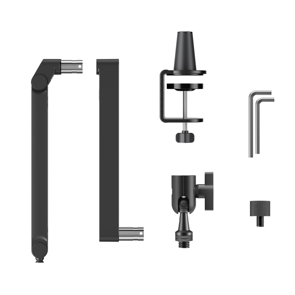 BOYA MIC ARM LP Low Profile Microphone Arm with Clamp - Black_11