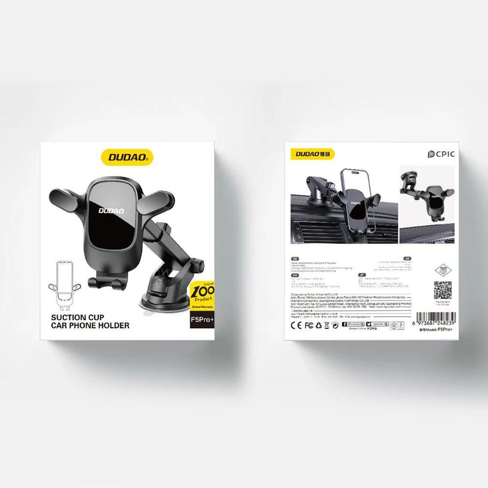 Dudao F5PRO+ Car Holder with Suction Cup - Black_1