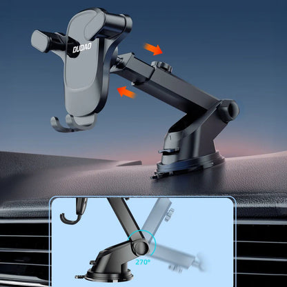 Dudao F5PRO+ Car Holder with Suction Cup - Black_6