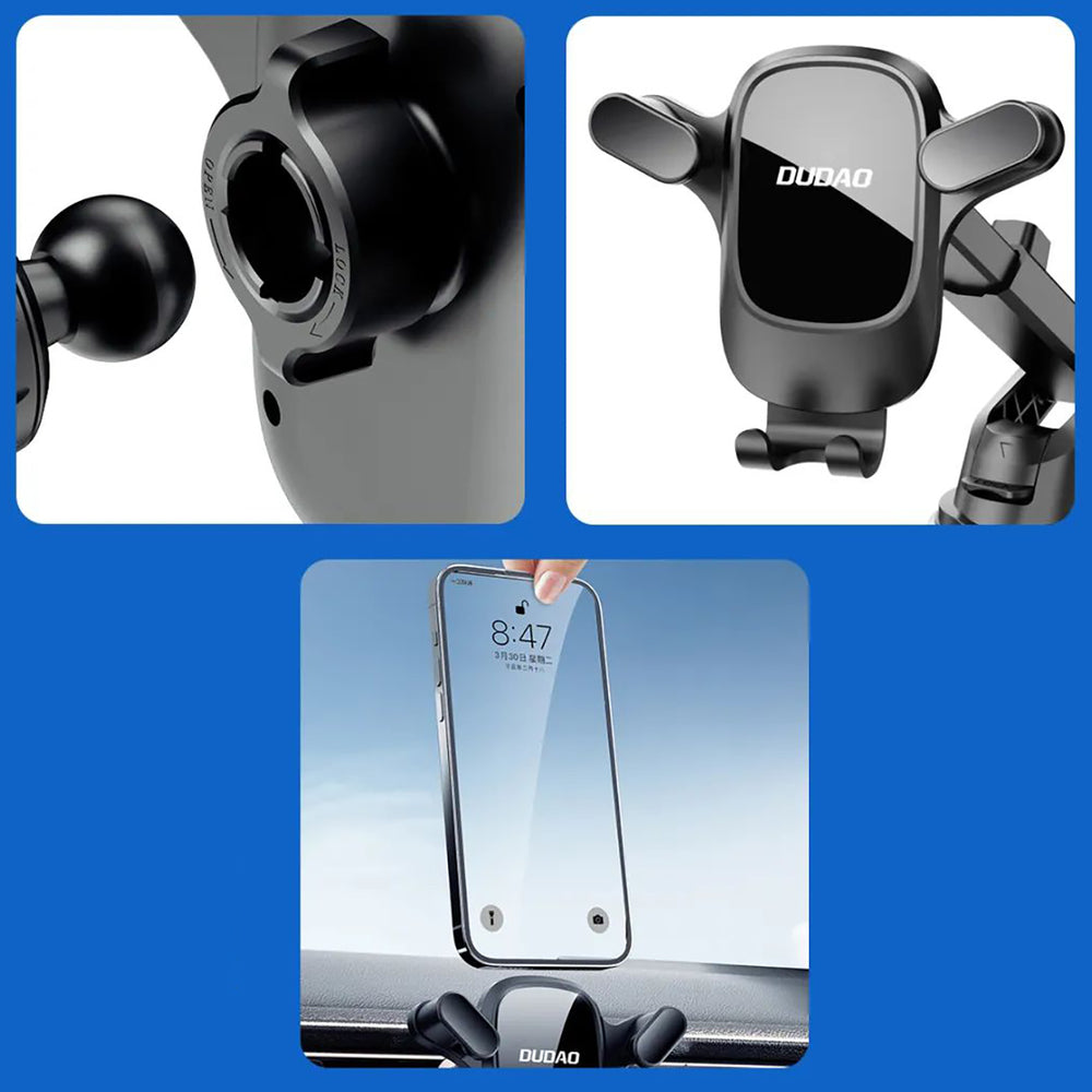 Dudao F5PRO+ Car Holder with Suction Cup - Black_9
