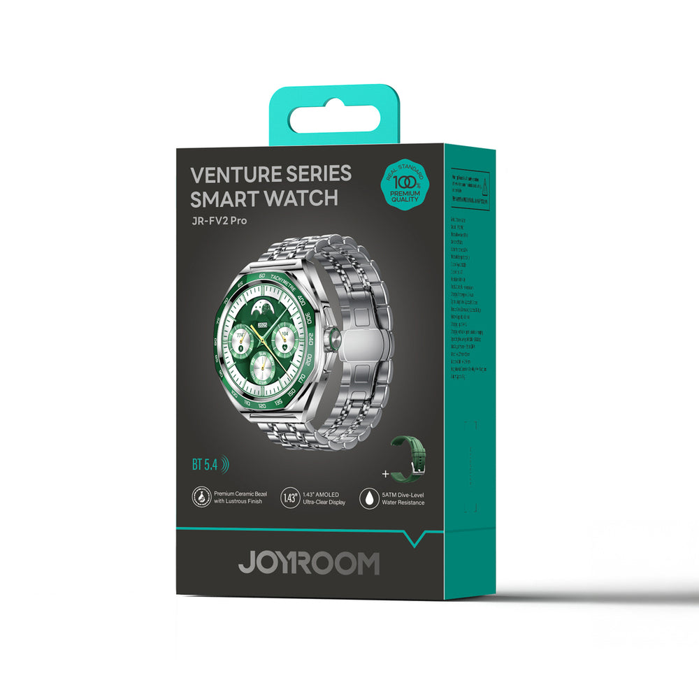 Joyroom Venture Series JR-FV2 Pro AMOLED 1.43" 5 ATM Smartwatch with Call Function - Silver_5