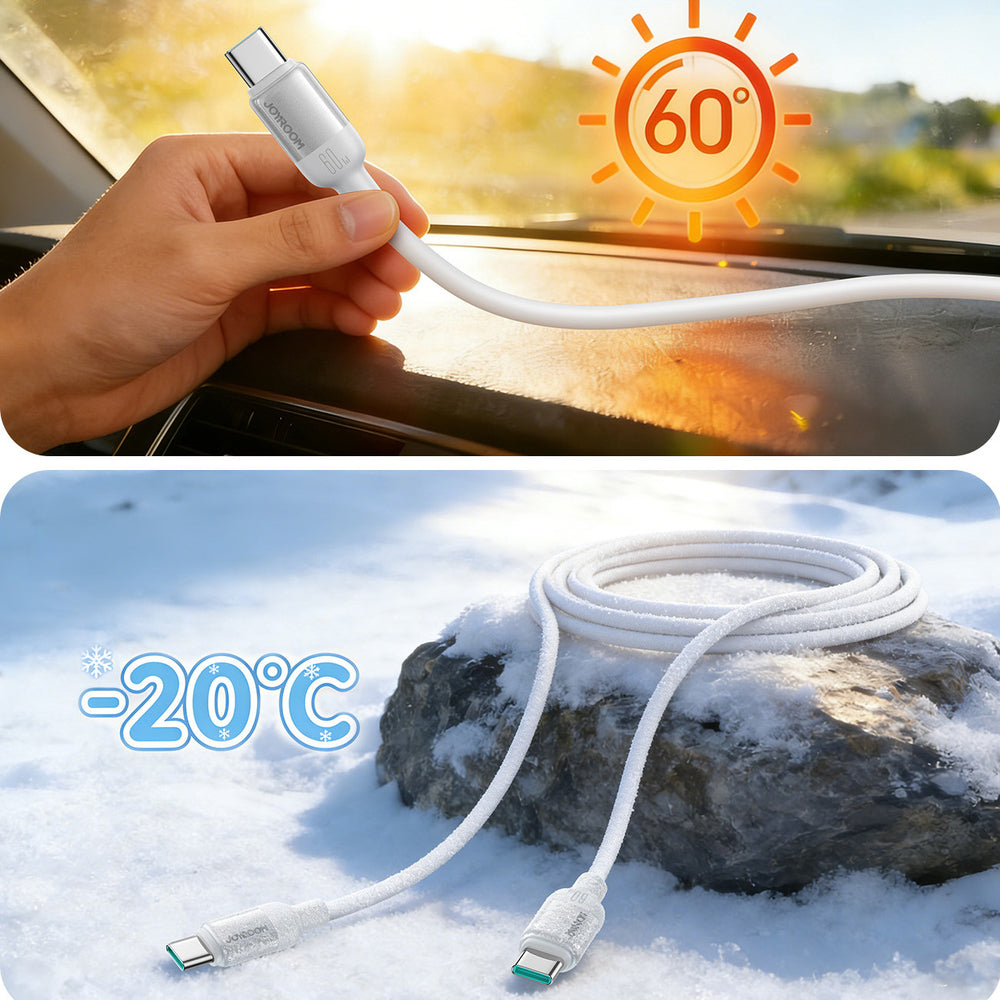 Joyroom S-A62 Lively Series 60W USB-C - USB-C Cable 1.2m - White_6
