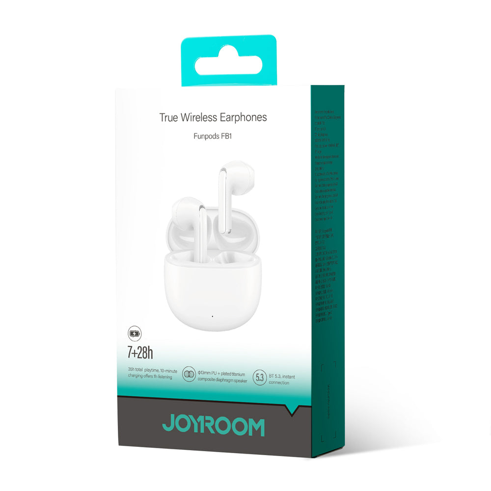 Joyroom JR-FB1 Funpods Bluetooth 6.0 In-Ear TWS Wireless Headphones - White_6