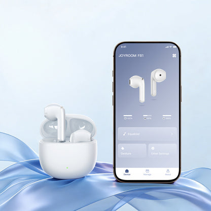 Joyroom JR-FB1 Funpods Bluetooth 6.0 In-Ear TWS Wireless Headphones with AI Functions - White_12