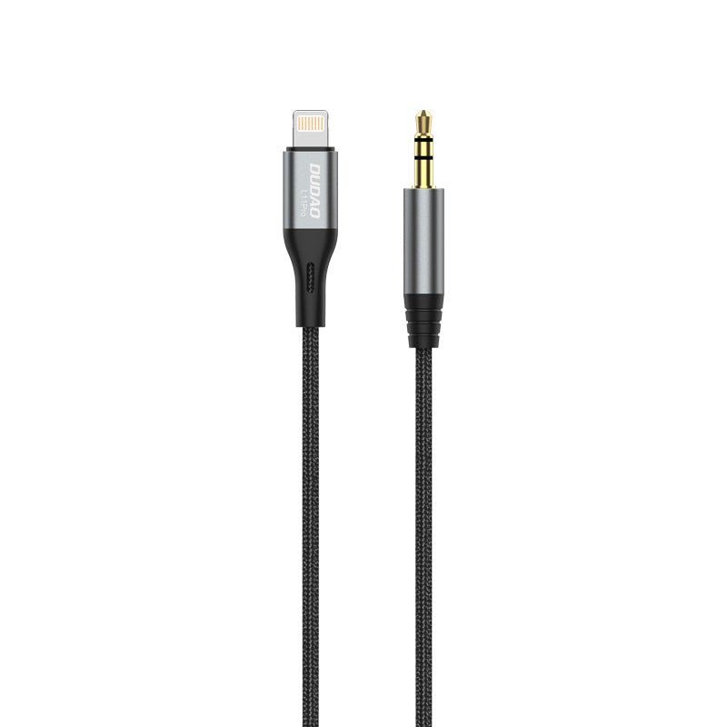 Dudao Lightning to mini jack 3.5mm audio cable 1m gray (L11PRO)_1