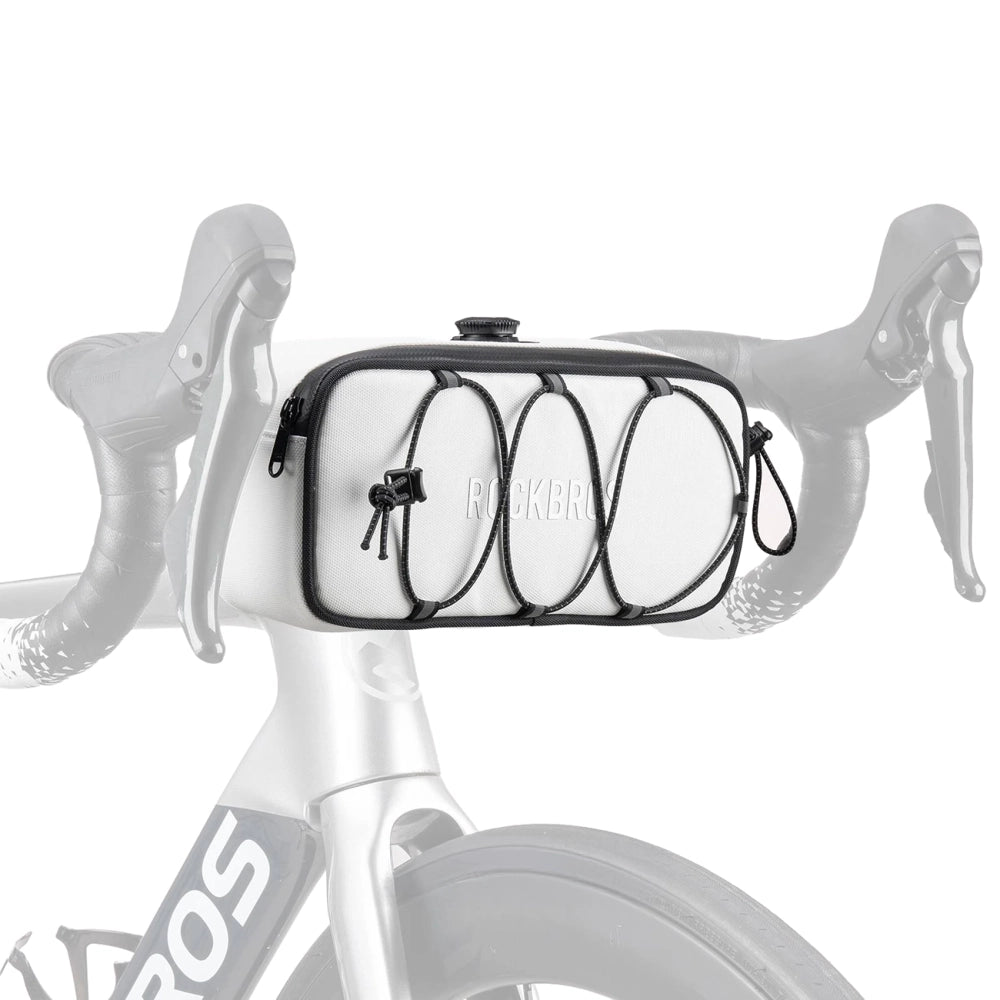 Rockbros TL001 ROAD TO SKY 1.9L Waterproof Handlebar Bike Bag - White_0