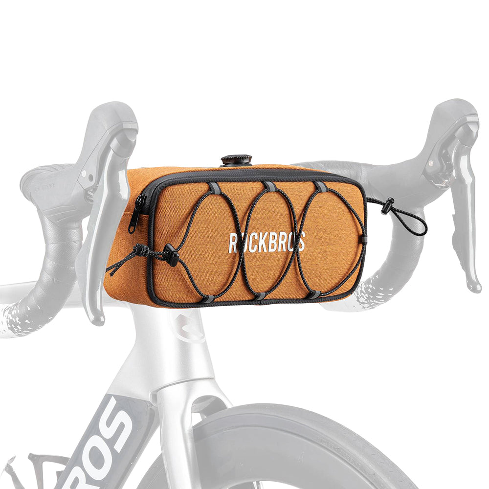 Rockbros TL001 ROAD TO SKY 1.9L Handlebar Bike Bag Waterproof - Orange_0