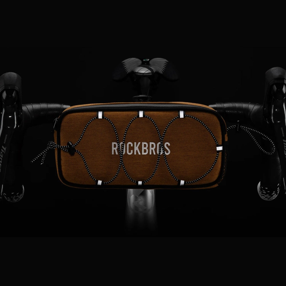 Rockbros TL001 ROAD TO SKY 1.9L Handlebar Bike Bag Waterproof - Orange_10